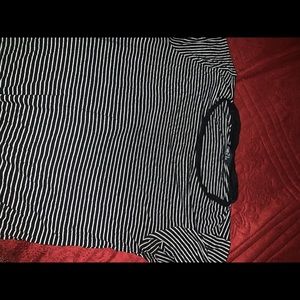 Rue21 black and white striped shirt
